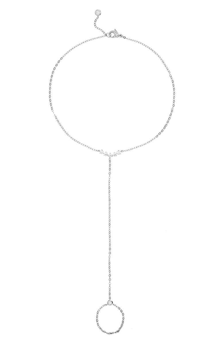 Nadri 'Salome' Cubic Zirconia Hand Chain, Main, color, 