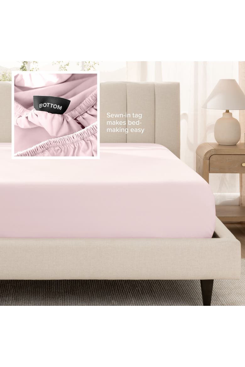400 Thread Count Organic Cotton Sateen Sheet Set, Alternate, color, Dusty Pink