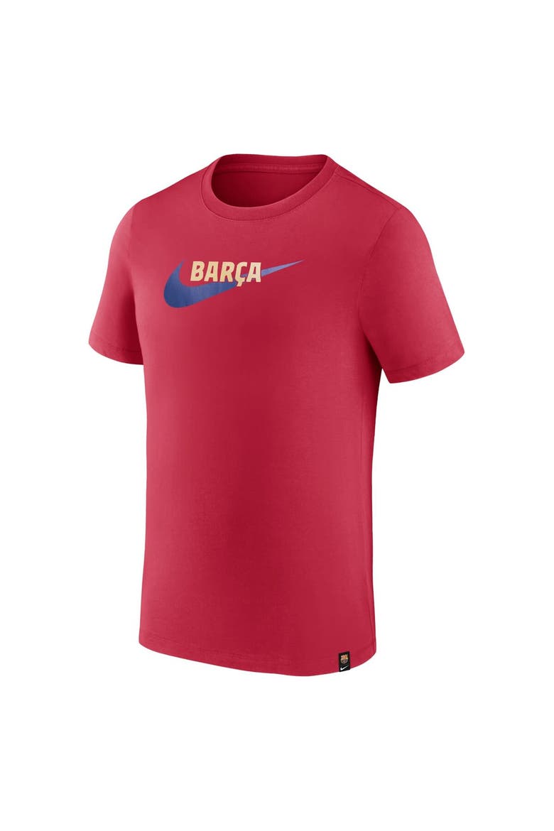 Men's  Nike  Red Barcelona Drac Pack Swoosh T-Shirt, Alternate, color, Red