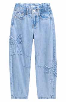 Kids' Bow Barrel Leg Jeans