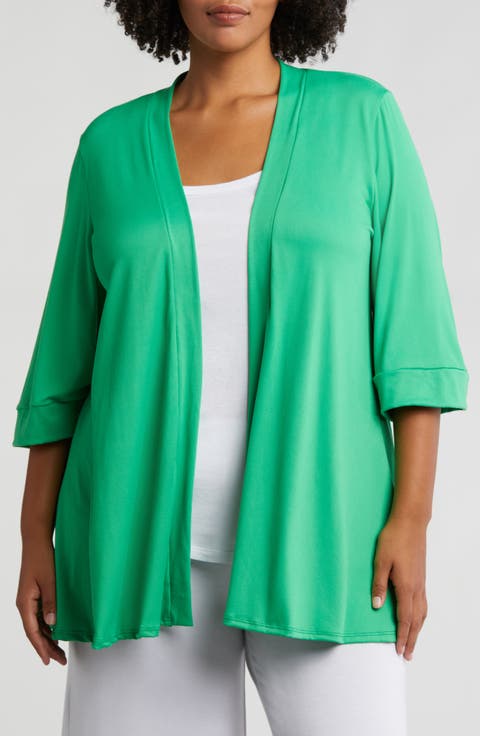 Open Front Cardigan (Plus)