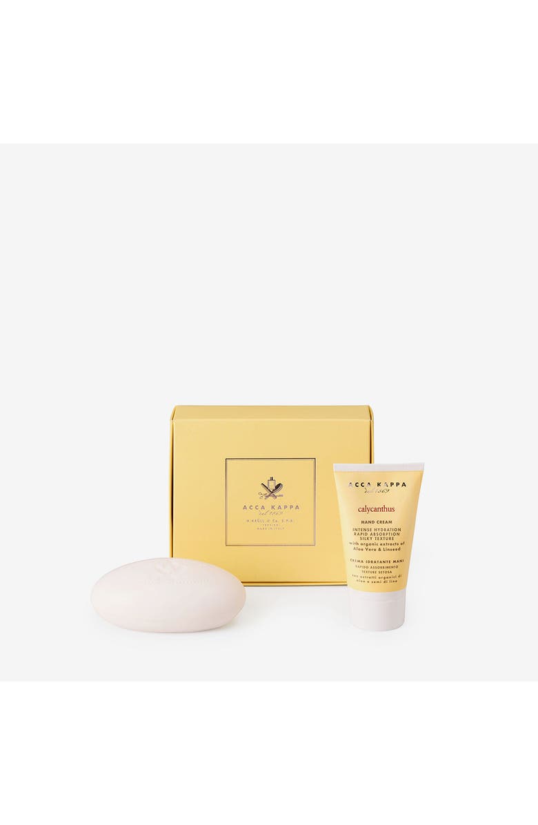 ACCA KAPPA Calycanthus Hand Cream & Soap Gift Set, Main, color, White