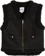 Sam Edelman Faux Suede & Faux Shearling Vest