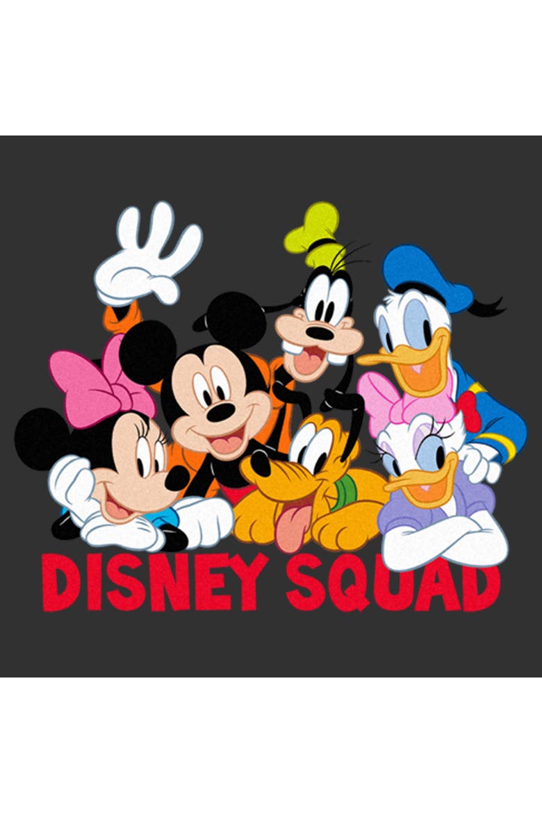 Men's Mickey & Friends Disney Squad Group Shot Graphic Tee, Alternate, color, Charcoal Heather