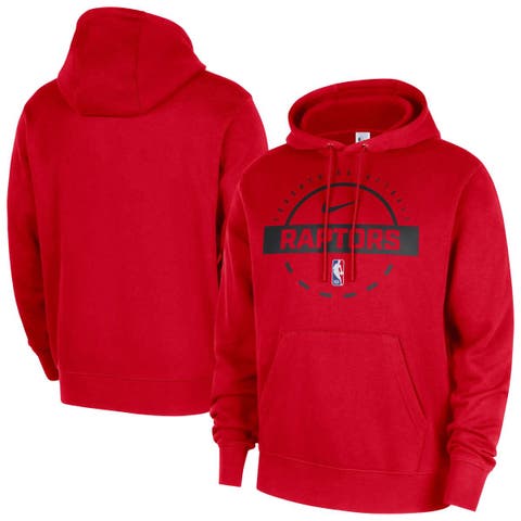 Men's Nike Red Toronto Raptors 2025/26 Authentic Practice Club Pullover Hoodie