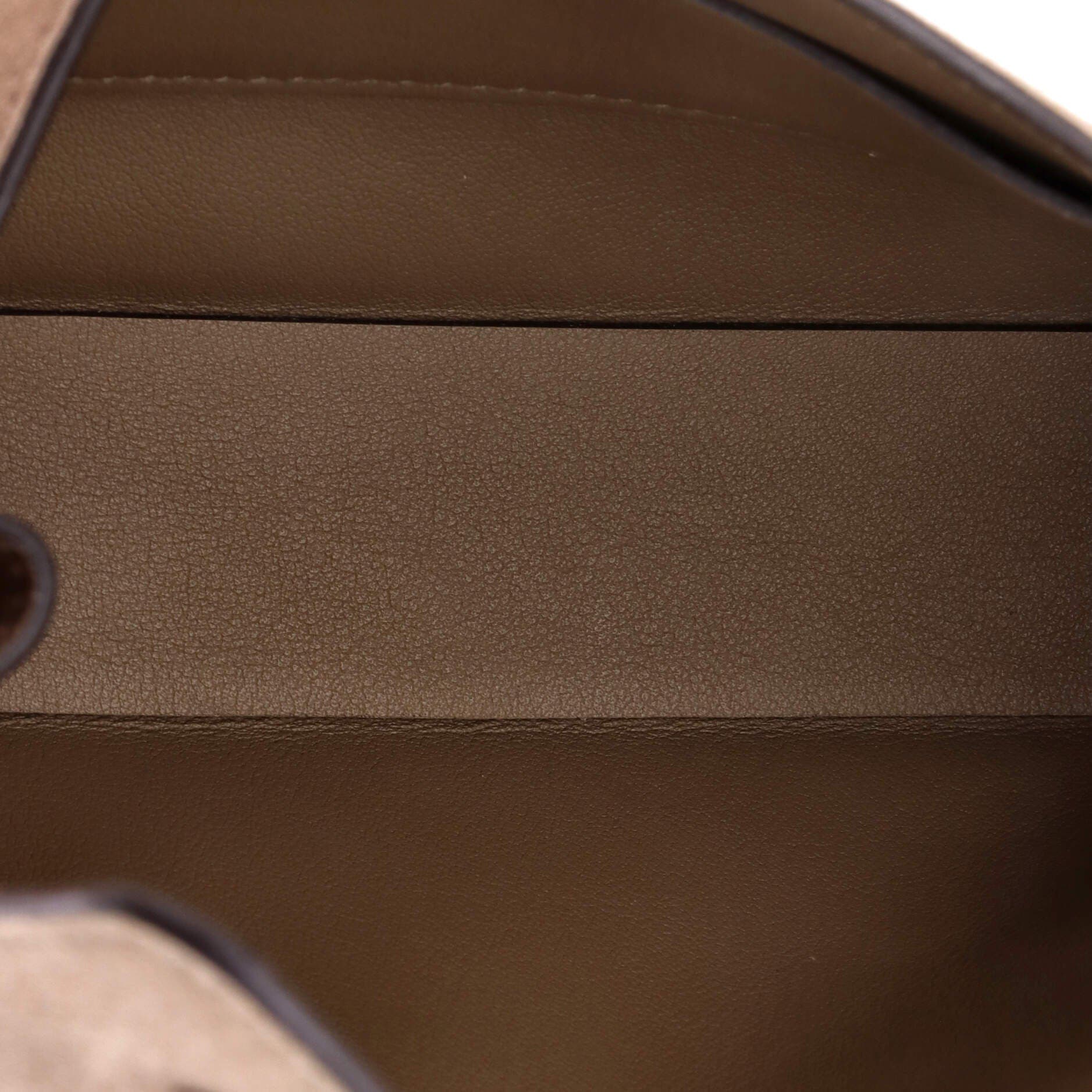 Pre-Owned Hermes Hermesnap Wallet Bag Grizzly and Swift, Alternate, color, Etoupe