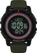 Timex® Expedition Ridge Solar Digital Silicone Strap Watch, 49mm