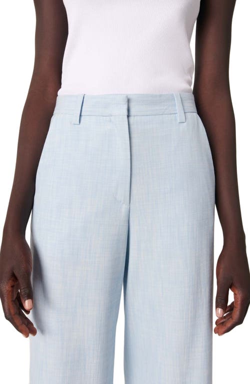 Maje Pipa Wide-leg Suit Trousers In Blue