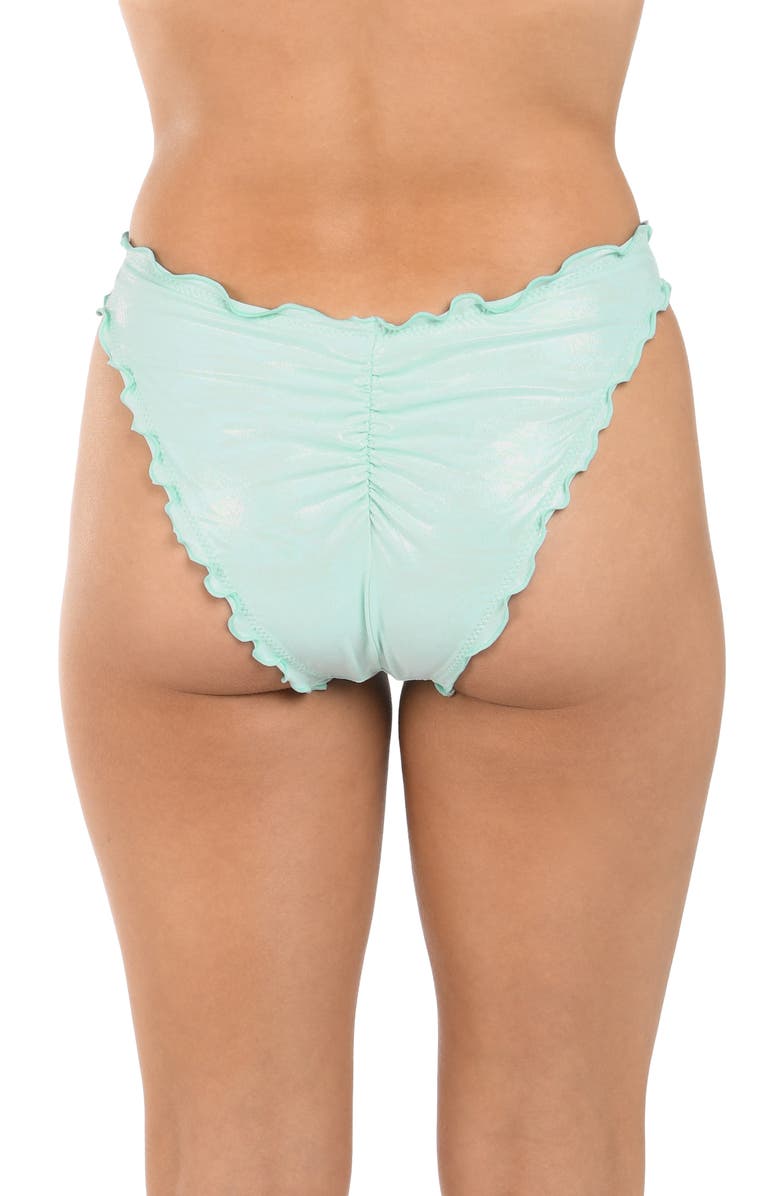 Citrus Iridescent Merrow Bikini Bottoms, Alternate, color, Mint
