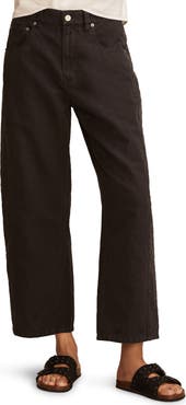 Lucky Brand Linen Blend Ankle Barrel Leg Pants
