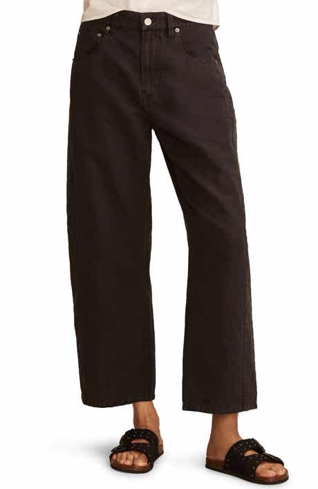 Lucky Brand Linen Blend Ankle Barrel Leg Pants
