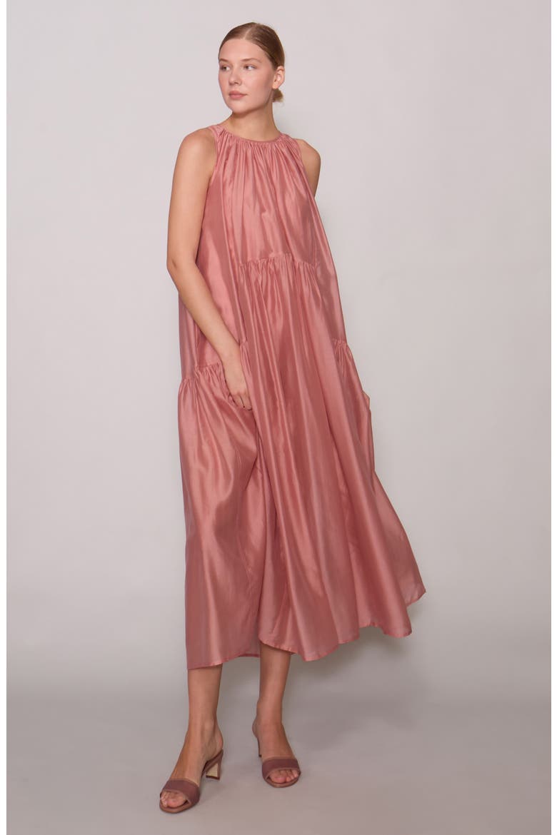 Pocket Tent Dress, Alternate, color, DUSTY ROSE