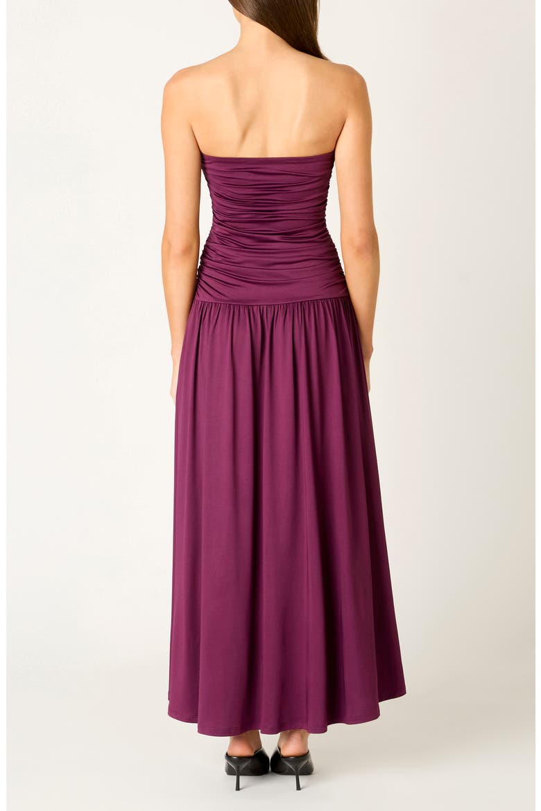 Santal Strapless Jersey Midi Dress, Alternate, color, ORCHID