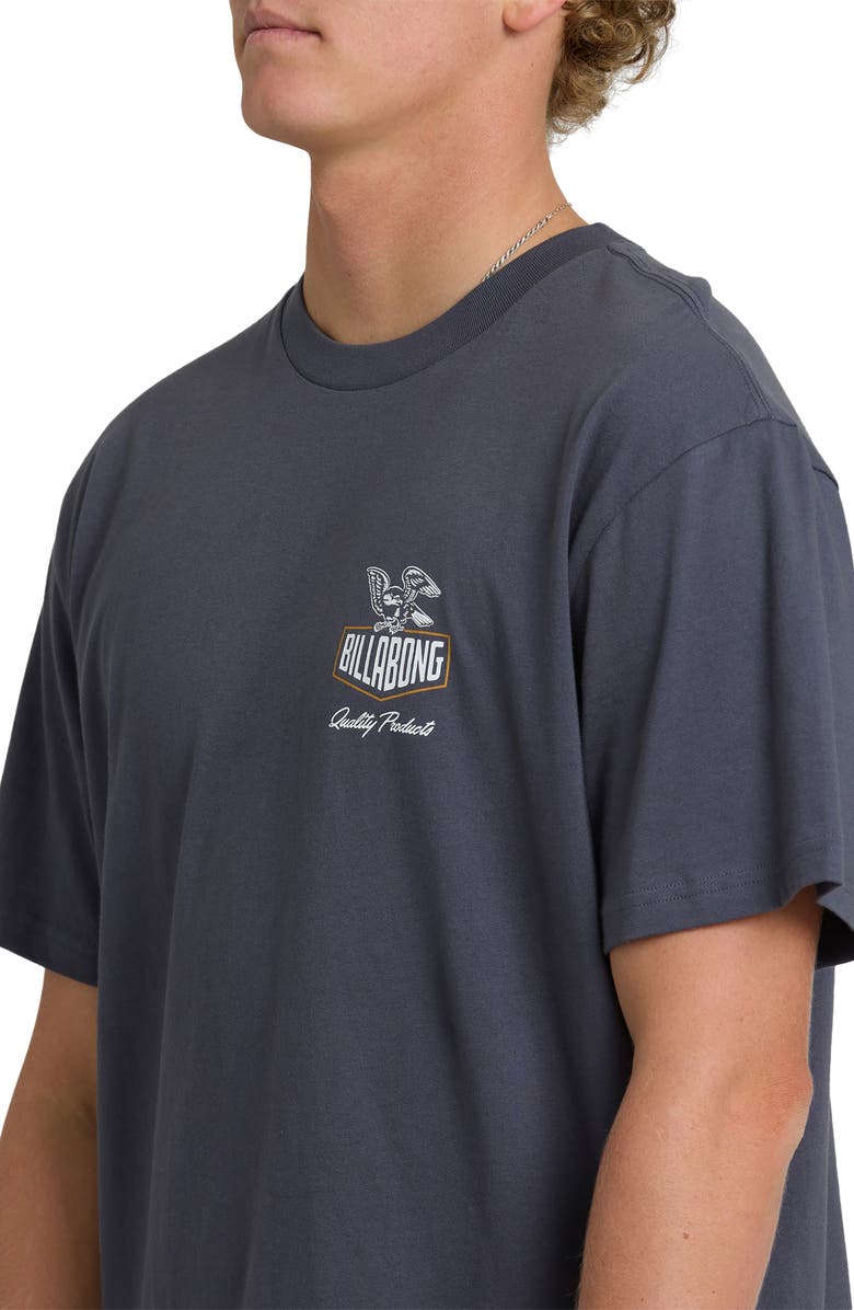 Billabong Roadie Premium Cotton Graphic T-Shirt, Alternate, color, Graystone
