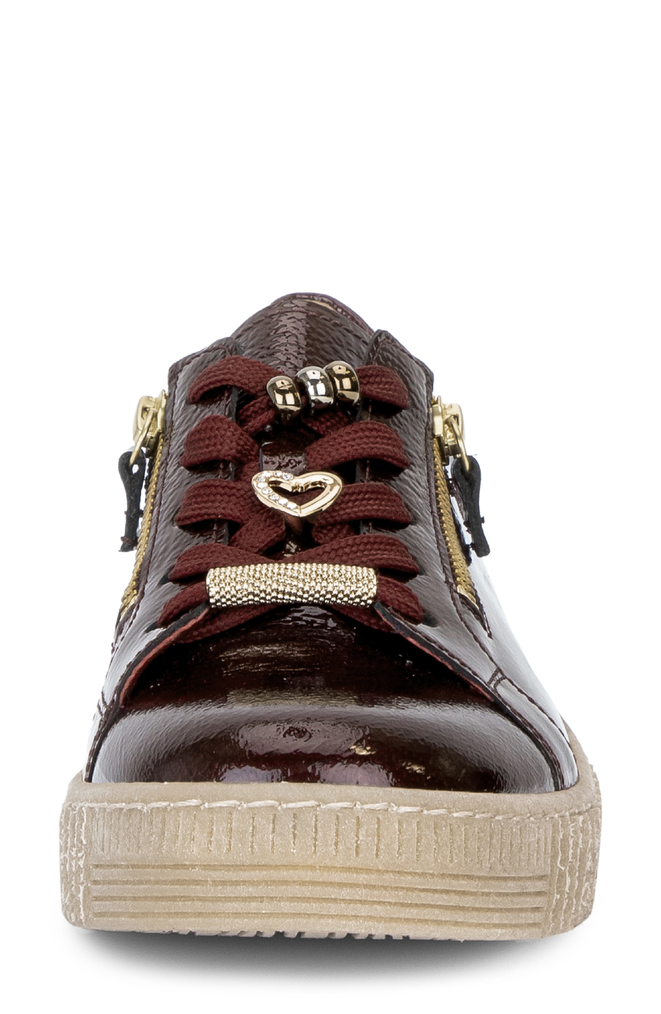 Collette Leather Sneaker, Alternate, color, MULBERRY