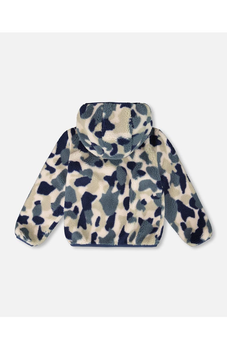 Deux par Deux Kids Unisex Reversible Mid-Season Jacket, Alternate, color, Navy Blue