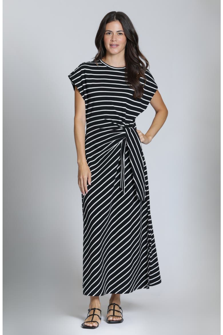 Stripe Maxi Dress, Alternate, color, BLACKWHITE STRIPE