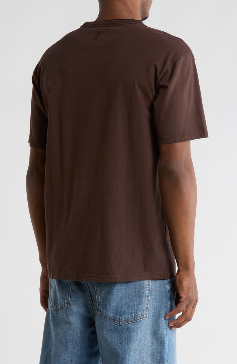 Scotch & Soda Three Crosses Garment Dyed T-Shirt, Alternate, color, Demitasse