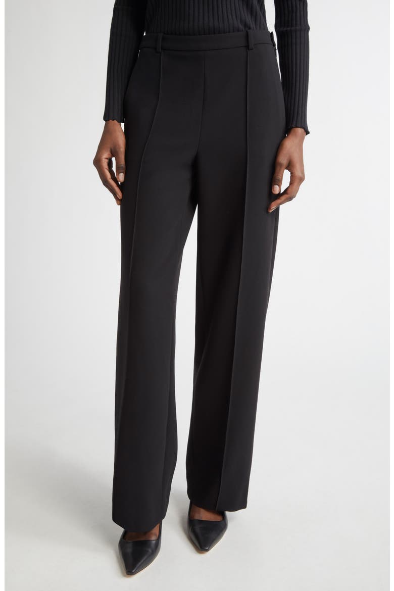 High Waist Wide Leg Pants, Main, color, BLACK