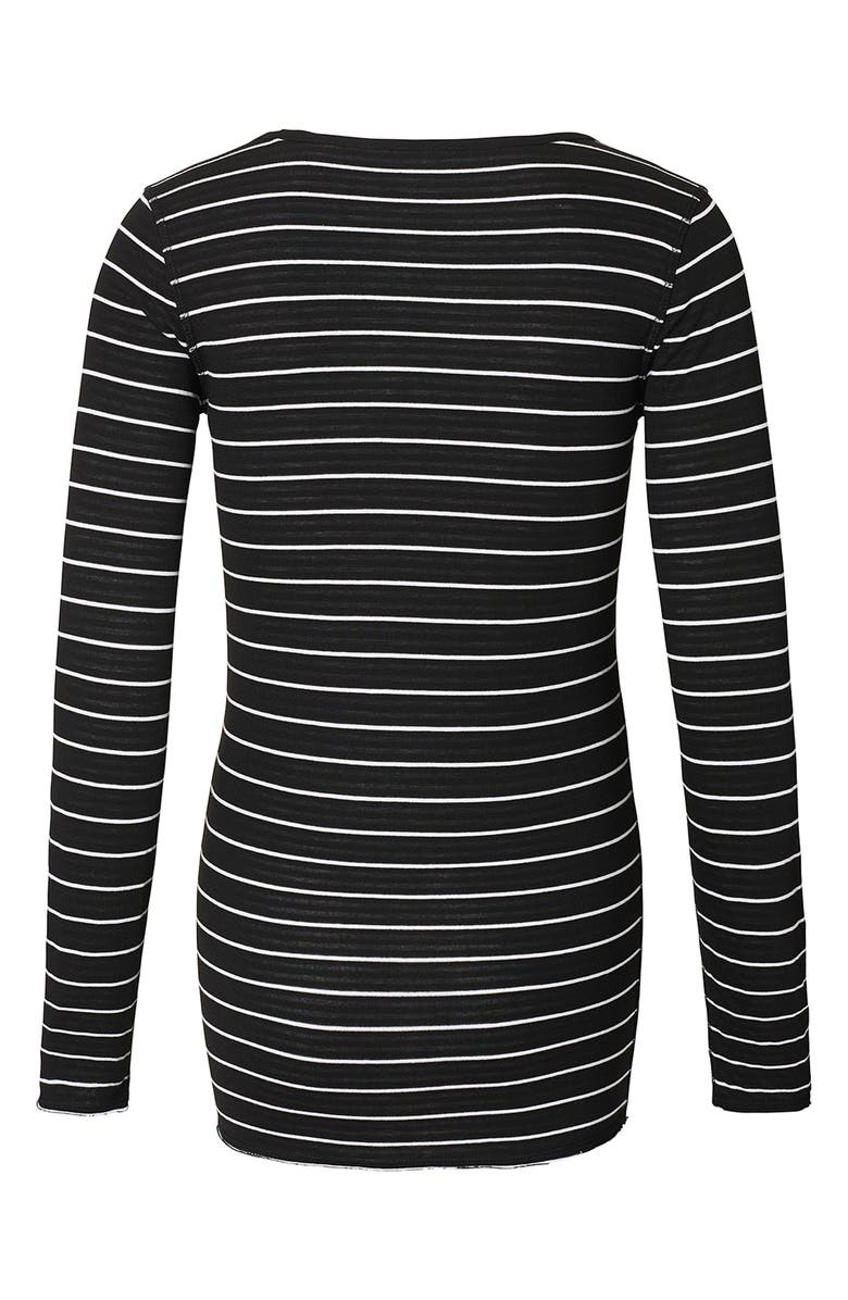 Noppies Ivy Stripe Maternity Shirt, Alternate, color, 