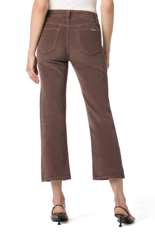 Joe's High Waist Crop Bootcut Corduroy Pants In Brown