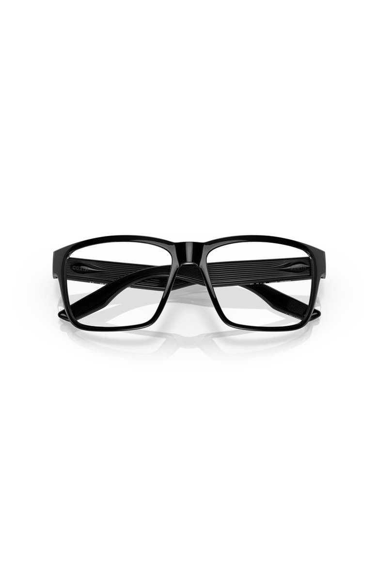 57mm Square optical glasses, Alternate, color, Black