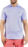 TailorByrd Abstract Maze Print Performance Polo