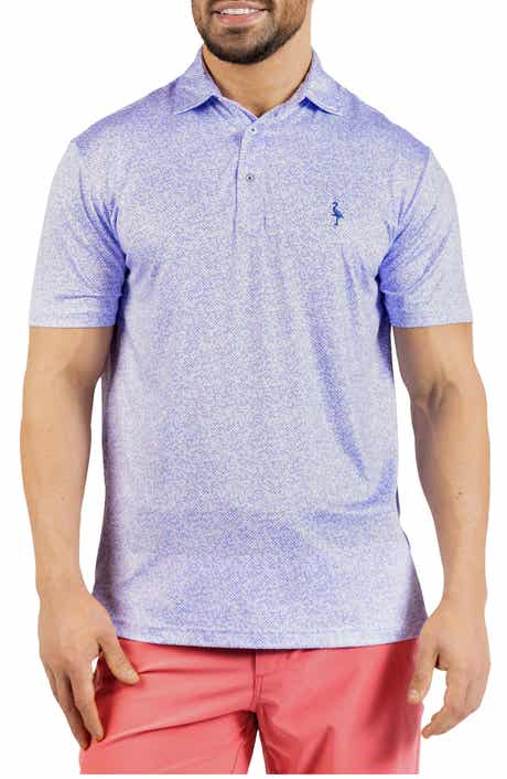 TailorByrd Abstract Maze Print Performance Polo