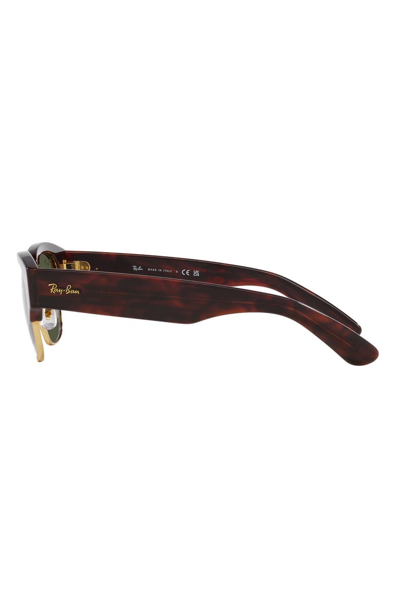 Ray-Ban Mega Clubmaster 50mm Square Sunglasses, Alternate, color, Brown/ Green