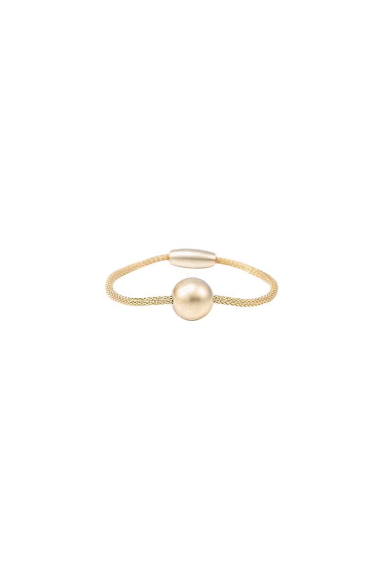 Marina Magnetic Sphere Bracelet Statement Trendy, Main, color, Gold