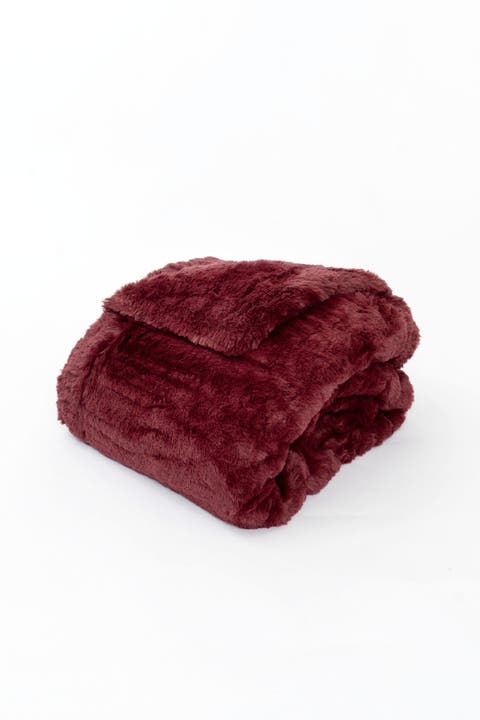 Heavenly Hermosa Faux Fur Throw Blanket