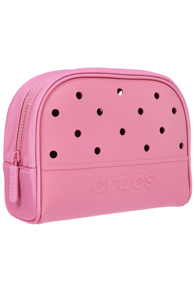 Classic Cosmetic Bag with Jibbitz-Compatible Panels, Alternate, color, QUIET ROSE