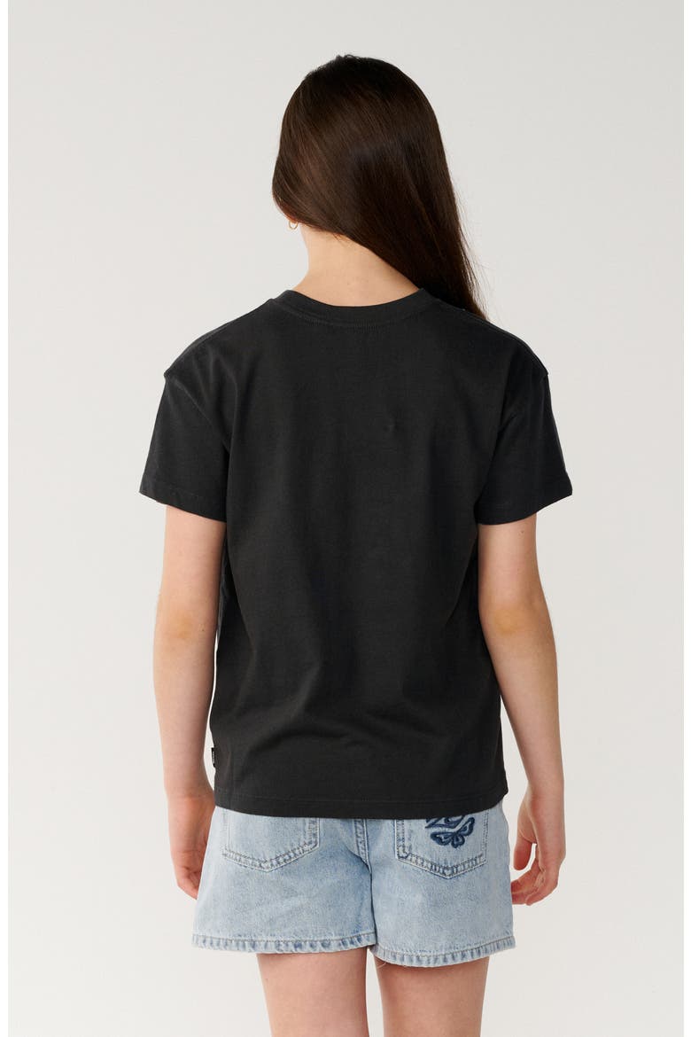 Wave Graphic Crop T-Shirt, Alternate, color, WASHED BLACK