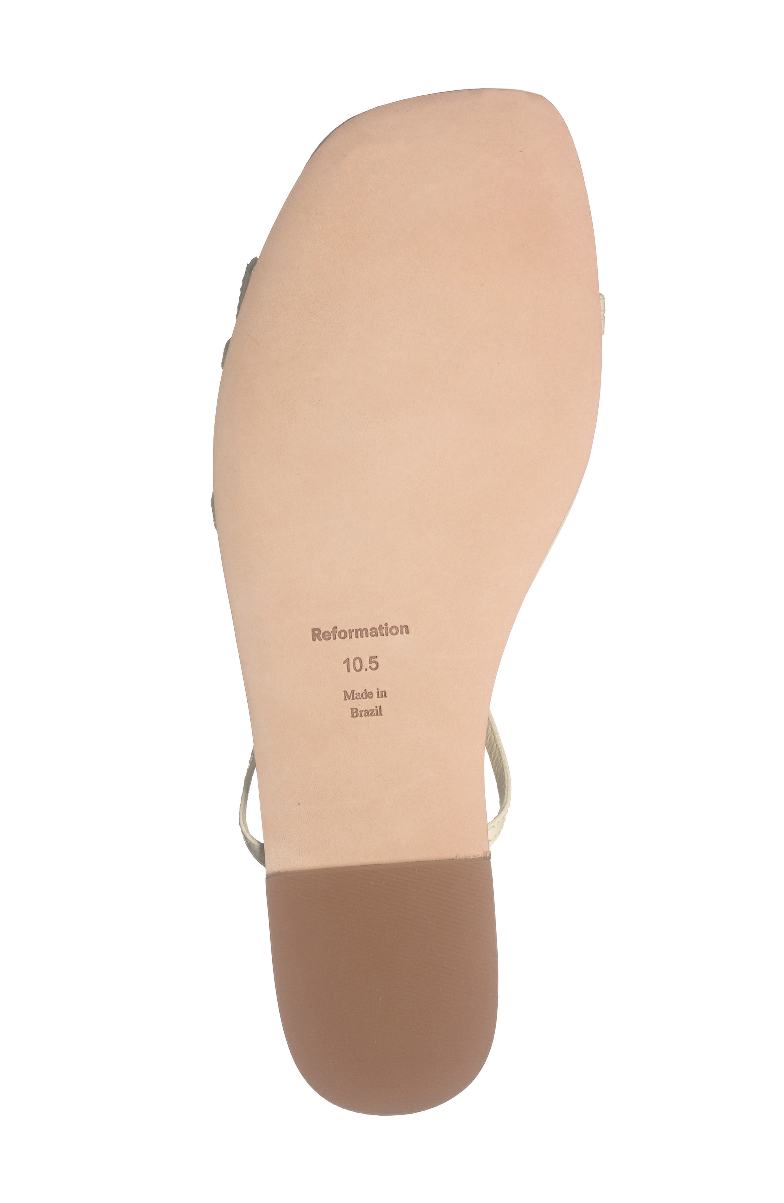 Reformation Magalie Ankle Tie Flat Sandal, Alternate, color, 