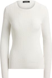 Lauren Ralph Lauren Mini Cable Crewneck Sweater