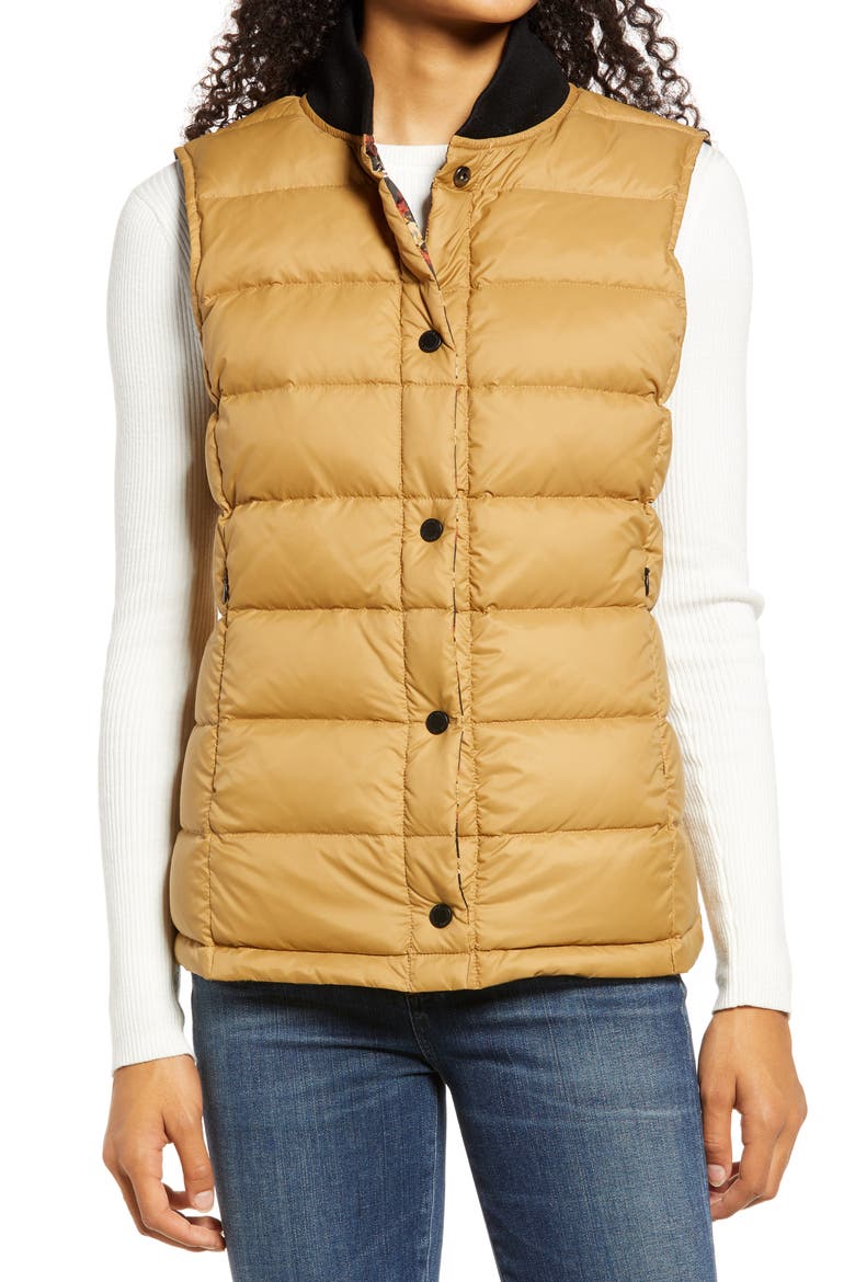 Elk Point Reversible Water Resistant Down Vest, Alternate, color, CAMEL/ BLACK TUCSON