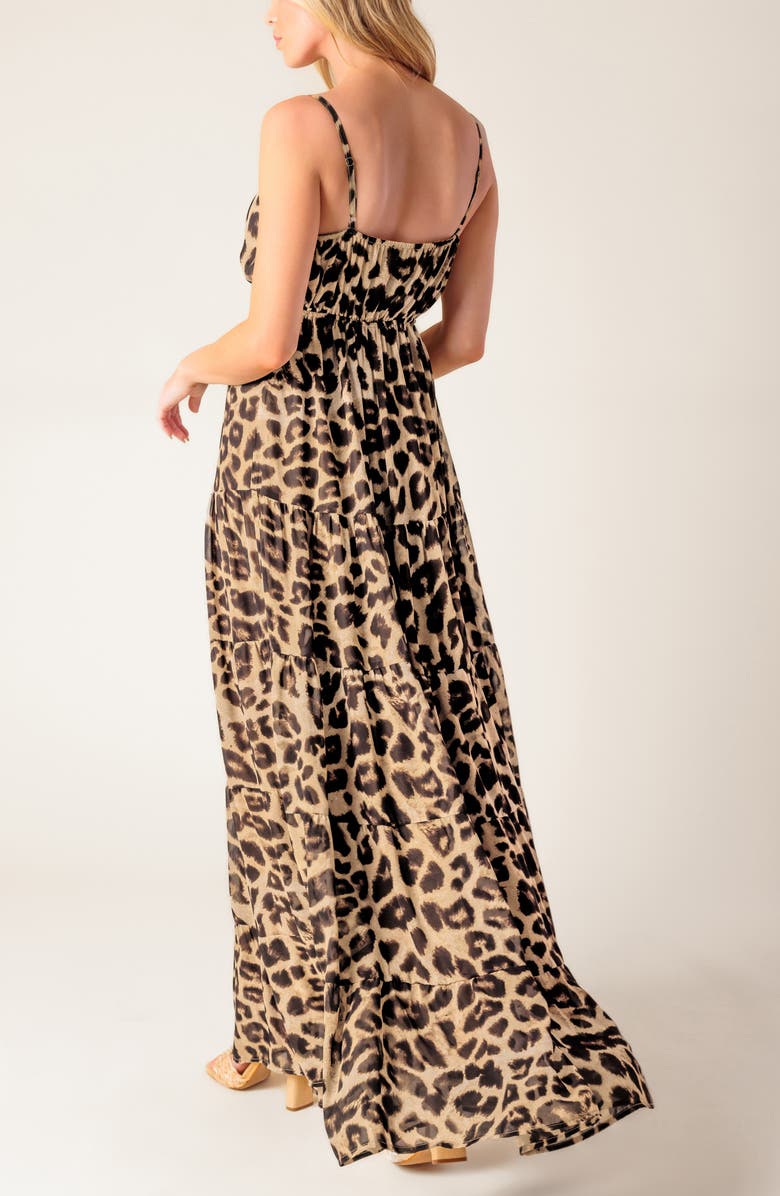 FLYING TOMATO Print Woven Maxi Dress, Alternate, color, 