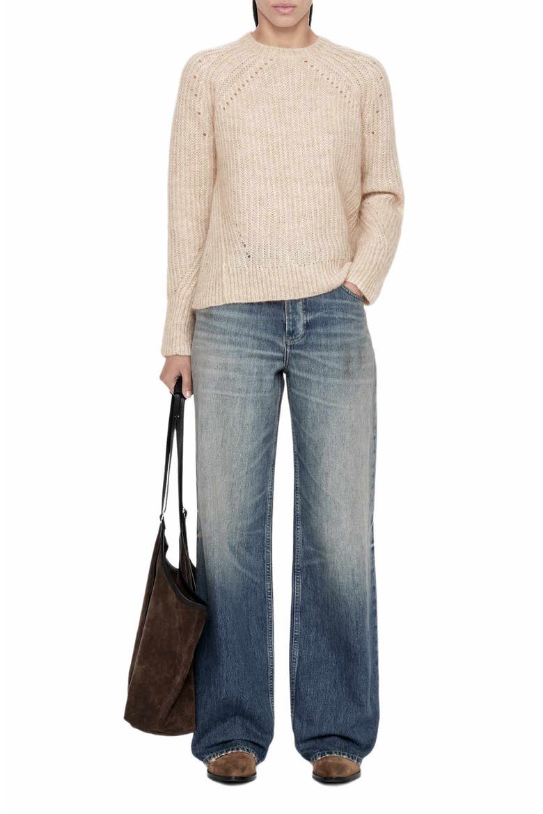 Baven Crewneck Sweater, Alternate, color, OATMEAL TAUPE