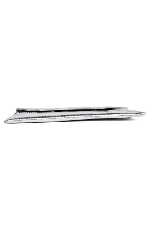 Urban Expressions Handbags Envelope Clutch In Silver