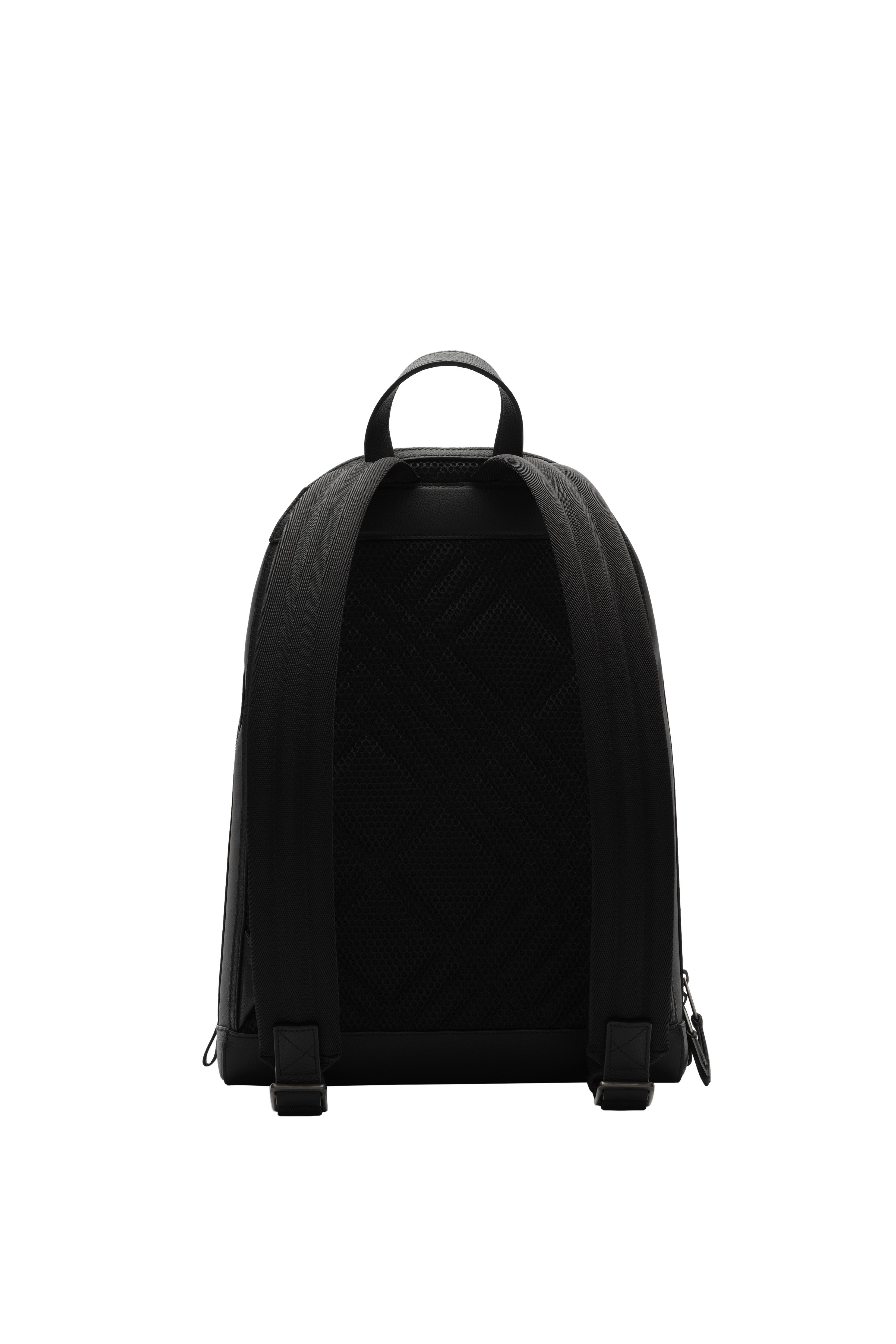 Burberry City Check Backpack, Alternate, color, Navy