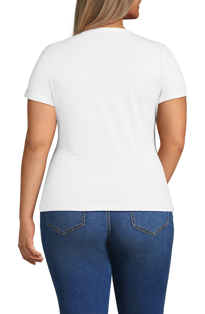 Lands' End Petite Short Sleeve Cooling Crew Neck T-Shirt, Alternate, color, 