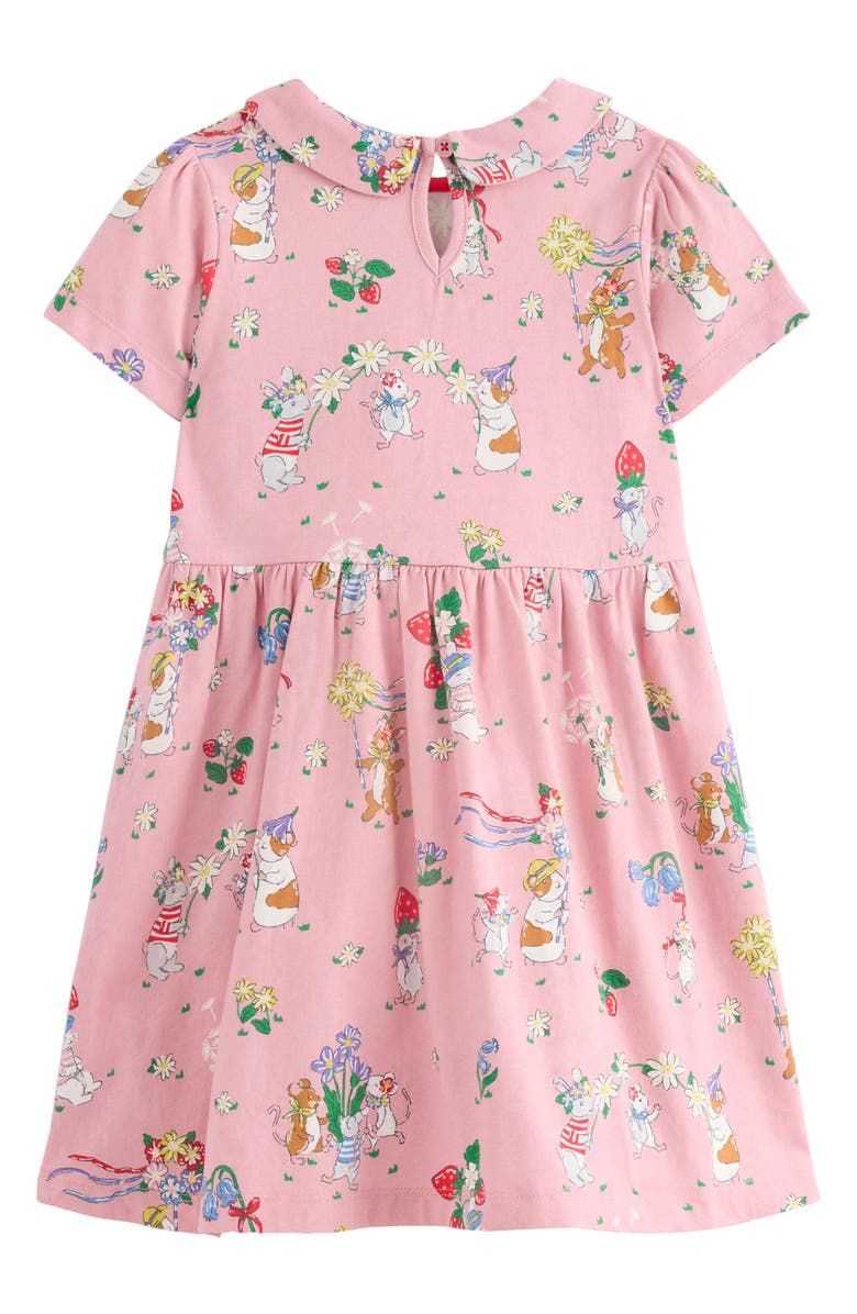 Mini Boden Kids' Meadow Print Cotton Jersey Dress, Alternate, color, 