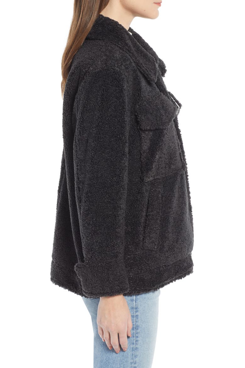 Faux Shearling Jacket (Nordstrom Exclusive), Alternate, color, GREY PHANTOM