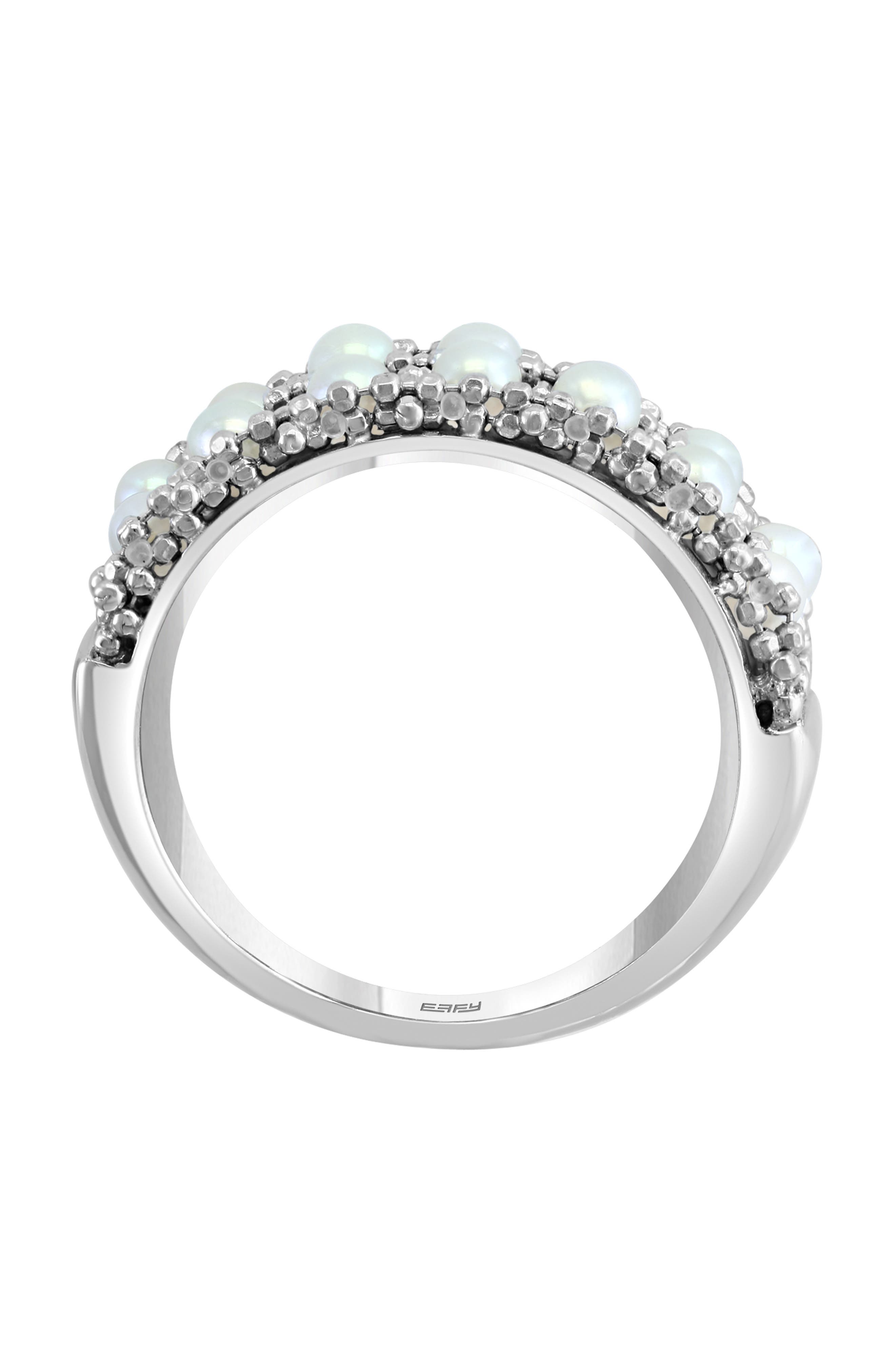 EFFY Sterling Silver 2–3.5mm Freshwater Pearl Ring (Women) | Nordstromrack