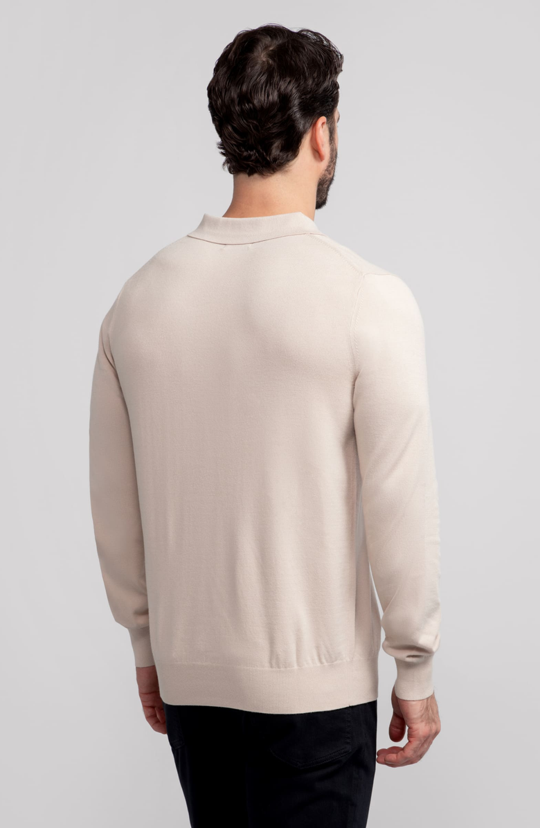 Jack Archer Legacy Polo Sweater, Alternate, color, Beige