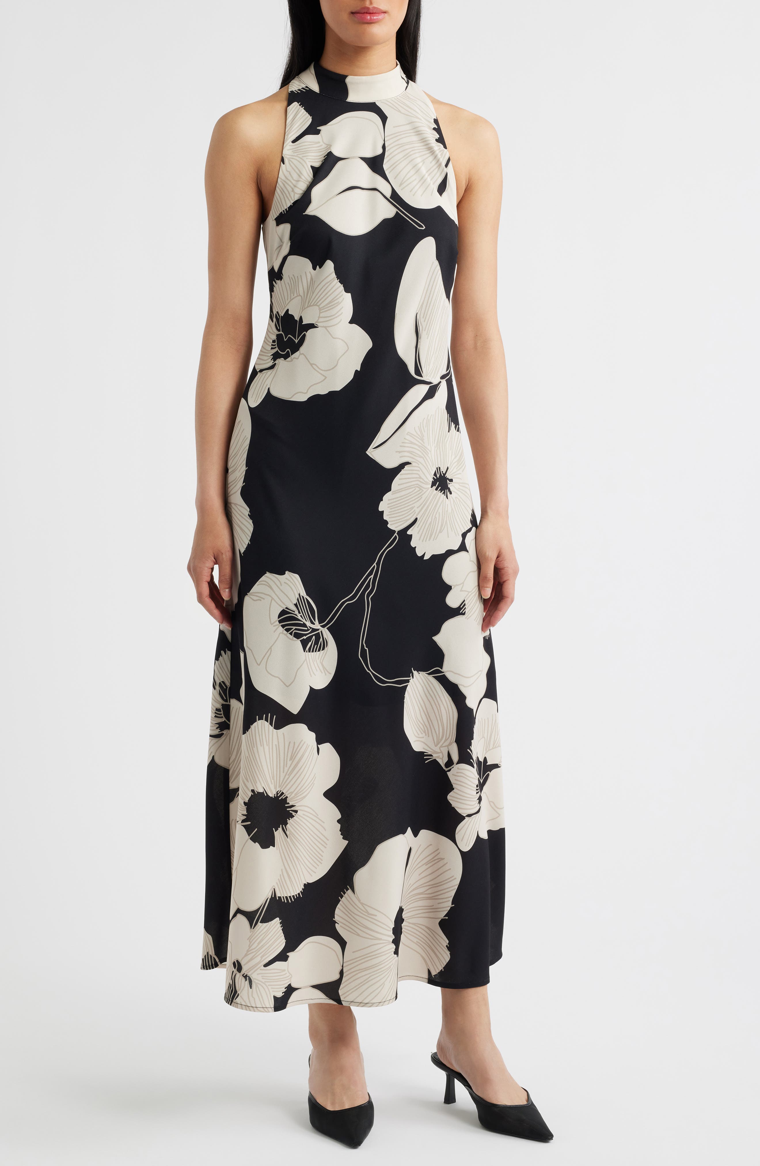Sam Edelman Floral Print Sleeveless Dress