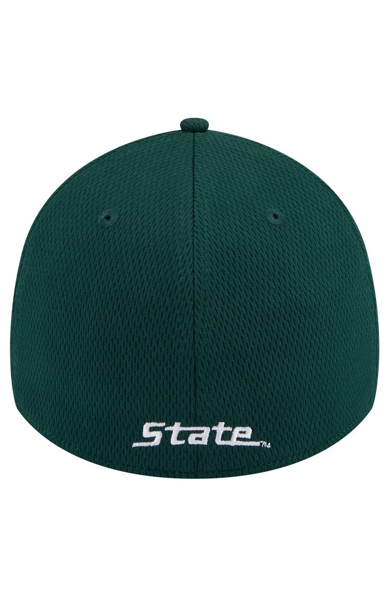 New Era Men's New Era Green Michigan State Spartans Active Slash Sides 39THIRTY Flex Hat, Alternate, color, Green