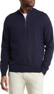 Peter Millar Crown Crafted Excursionist Flex Quarter Zip Merino Wool Blend Pullover
