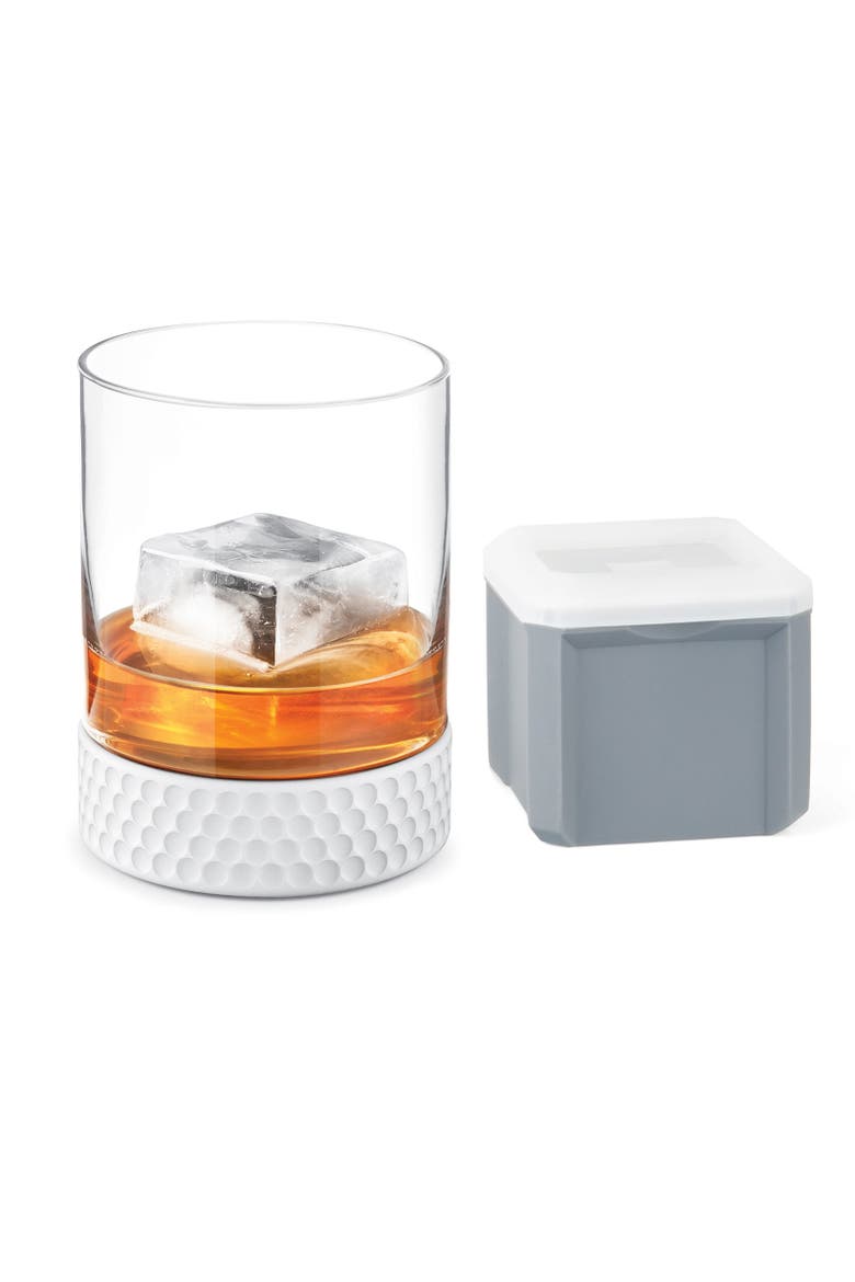 Hole-In-One Golf Tumbler with Ice Mould, Main, color, Clear