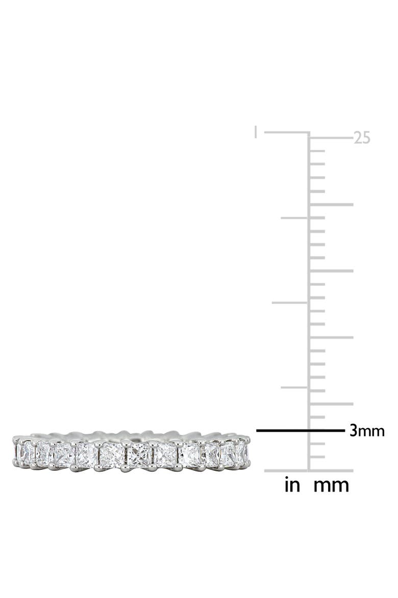 2 CTW Lab-Grown Diamond Princess Eternity Ring, Alternate, color, White Gold